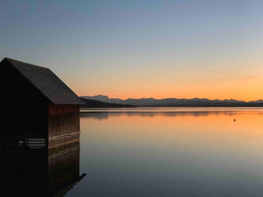 Auszeit Herrsching - 3 Zimmer Wohnung In See Naehe Herrsching am Ammersee Bagian luar foto